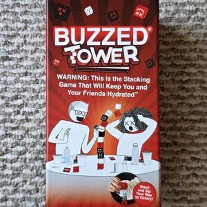 Buzzed Tower: The Stack-and-Sip Drinking Card Game for Adults